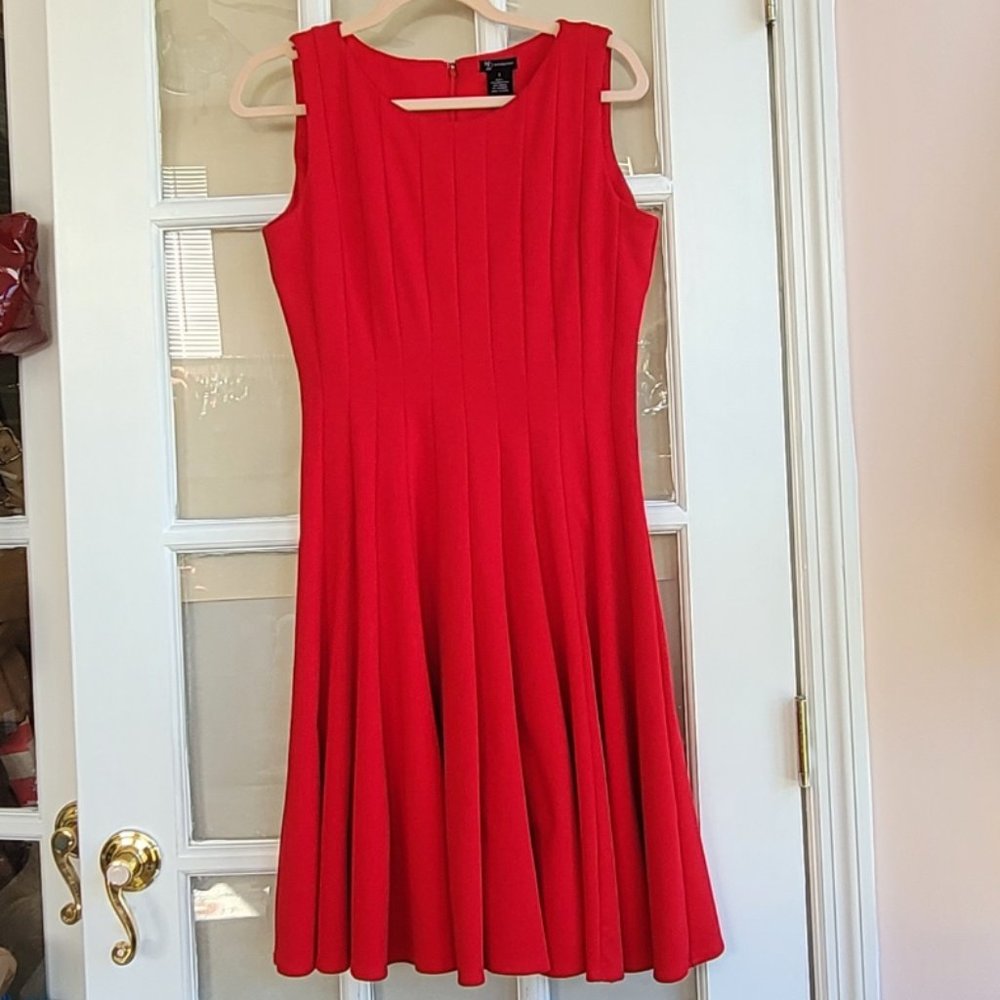 New Direction red Flare Dress Size 8